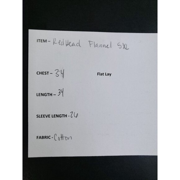 RedHead Mens 5XL Ozark Mountain Plaid Flannel Shirt Long-Sleeve Comfortable Fit - Picture 7 of 8